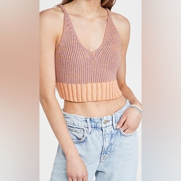 FREE PEOPLE Intimately Here All Day Brami In Mauve Combo NWT - Picture 4 of 10